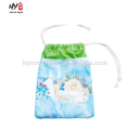 Delicate printing canvas drawstring bag